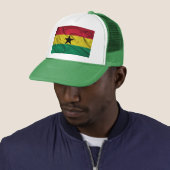 WAVY GH FLAG TRUCKER HAT PET (In situ)