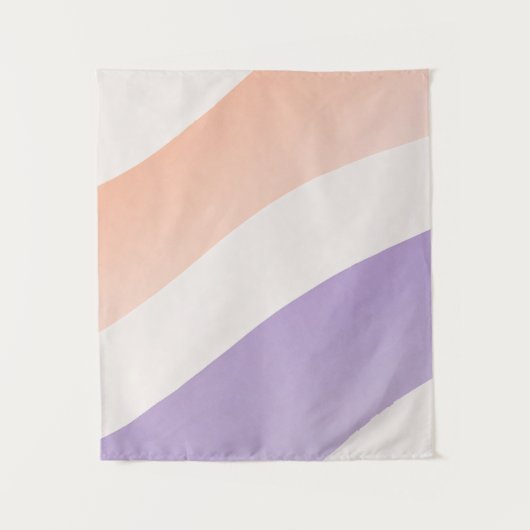 Wavy Gradient Soothing Lines Wandkleed (Voorkant)