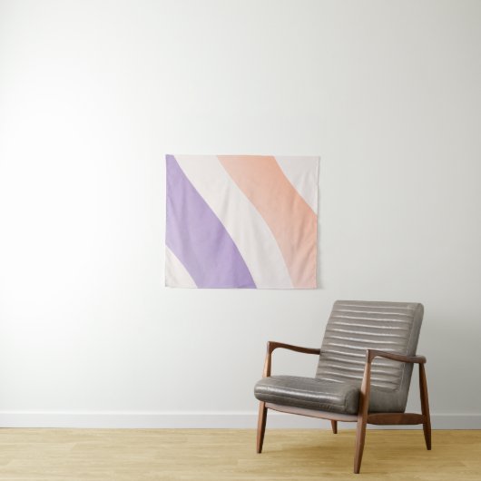 Wavy Gradient Soothing Lines Wandkleed (In Situ (horizontaal))