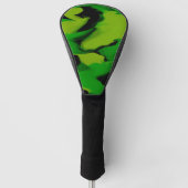Wavy Green en Black Golfheadcover (Voorkant)
