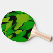 Wavy Green en Black Tafeltennisbatje (Zijkant)