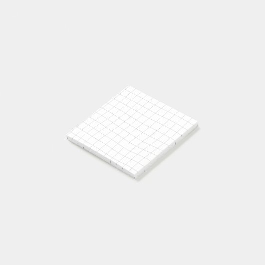 Wavy Grid Sticky Notes - Zwart-wit (Schuin)