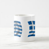 Wavy griece Flag Koffiemok (Center)