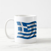 Wavy griece Flag Koffiemok (Links)