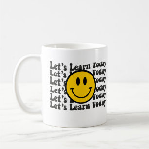 Wavy Groovy Laten we vandaag leren Koffiemok