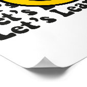 Wavy Groovy Laten we vandaag leren Poster (Hoek)