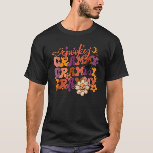 Wavy Groovy Spooky Grammy Faboolous Grammy T-shirt (Voorkant)