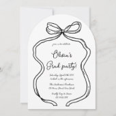 Wavy Hand Getrokken Boog Foto Boog Afstudeerfeest Kaart (Voorkant)