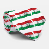 Wavy Hongarije Flag Stropdas (Opgerold)