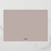 Wavy | Horizontale Kaart voor vrede op aarde Folie (Achterkant)