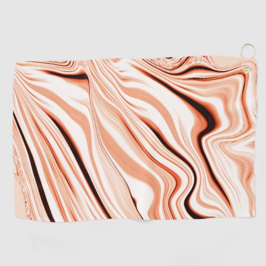 Wavy in de schoppen van beige, gebogen bruine cili golfhanddoek (Horizontaal)