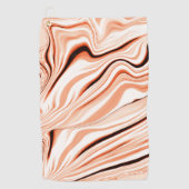 Wavy in de schoppen van beige, gebogen bruine cili golfhanddoek (Voorkant)