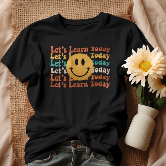 Wavy Laten we vandaag leren T-shirt