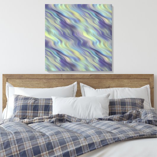 Wavy Lavender Texture Canvas Afdruk (Insitu (Slaapkamer))