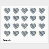 Wavy Lavender Texture Hart Sticker (Vel)