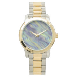 Wavy Lavender Texture Horloge