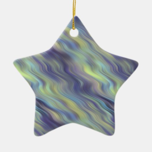 Wavy Lavender Texture Keramisch Ornament (Voorkant)