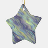 Wavy Lavender Texture Keramisch Ornament (Links)