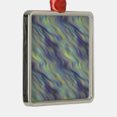 Wavy Lavender Texture Metalen Ornament (Rechts)
