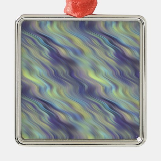 Wavy Lavender Texture Metalen Ornament (Voorkant)