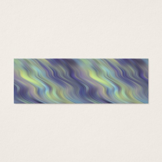 Wavy Lavender Texture Mini Visitekaartjes (Voorkant)