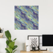 Wavy Lavender Texture Poster (Thuiskantoor)