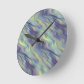 Wavy Lavender Texture Ronde Klok (Hoek)