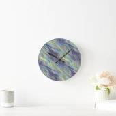 Wavy Lavender Texture Ronde Klok (Huis)