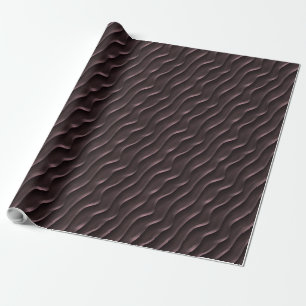 Wavy lijnen donkere achtergrond minimalistisch pat cadeaupapier