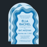 Wavy Lijst Arch Modern Custom QR Bar Bat Mitzvah Kaart<br><div class="desc">Perfecte kaart om een bat mitswa, bar mitswa of andere Joodse viering aan te kondigen! Hand gemaakt golvend lijst voor u aan de voorzijde! VOLLEDIG ! Klik hierboven op "Personaliseer" om de tekst te bewerken en uw link toe te voegen aan de qr-code. Klik op "bewerken met het ontwerpgereedschap" om...</div>