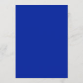 Wavy Lijst Modern Chic Blue Custom Bar Bat Mitzvah Menu (Achterkant)
