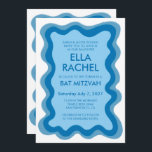 Wavy Lijst Modern Custom QR CODE Bar Bat Mitzvah Kaart<br><div class="desc">Perfecte kaart om een bat mitswa, bar mitswa of andere Joodse viering aan te kondigen! Hand gemaakt golvend lijst voor u aan de voorzijde! VOLLEDIG ! Klik hierboven op "Personaliseer" om de tekst te bewerken en uw link toe te voegen aan de qr-code. Klik op "bewerken met het ontwerpgereedschap" om...</div>