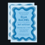 Wavy Lijst Modern Custom QR CODE Bar Bat Mitzvah Kaart<br><div class="desc">Perfecte kaart om een bat mitswa, bar mitswa of andere Joodse viering aan te kondigen! Hand gemaakt golvend lijst voor u aan de voorzijde! VOLLEDIG ! Klik hierboven op "Personaliseer" om de tekst te bewerken en uw link toe te voegen aan de qr-code. Klik op "bewerken met het ontwerpgereedschap" om...</div>