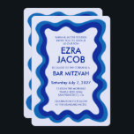 Wavy Lijst Modern Custom QR CODE Bar Bat Mitzvah Kaart<br><div class="desc">Perfecte kaart om een bat mitswa, bar mitswa of andere Joodse viering aan te kondigen! Hand gemaakt golvend lijst voor u aan de voorzijde! VOLLEDIG ! Klik hierboven op "Personaliseer" om de tekst te bewerken en uw link toe te voegen aan de qr-code. Klik op "bewerken met het ontwerpgereedschap" om...</div>