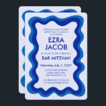 Wavy Lijst Modern Custom QR CODE Bar Bat Mitzvah Kaart<br><div class="desc">Perfecte kaart om een bat mitswa, bar mitswa of andere Joodse viering aan te kondigen! Hand gemaakt golvend lijst voor u aan de voorzijde! VOLLEDIG ! Klik hierboven op "Personaliseer" om de tekst te bewerken en uw link toe te voegen aan de qr-code. Klik op "bewerken met het ontwerpgereedschap" om...</div>