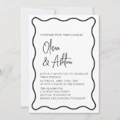 Wavy lijst, Wavy Border, Uitnodiging voor een brui (Voorkant)