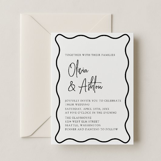 Wavy lijst, Wavy Border, Uitnodiging voor een brui