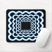 Wavy Lijsten Mousepad Muismat (Met muis)