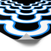 Wavy Lijsten Poster (Hoek)