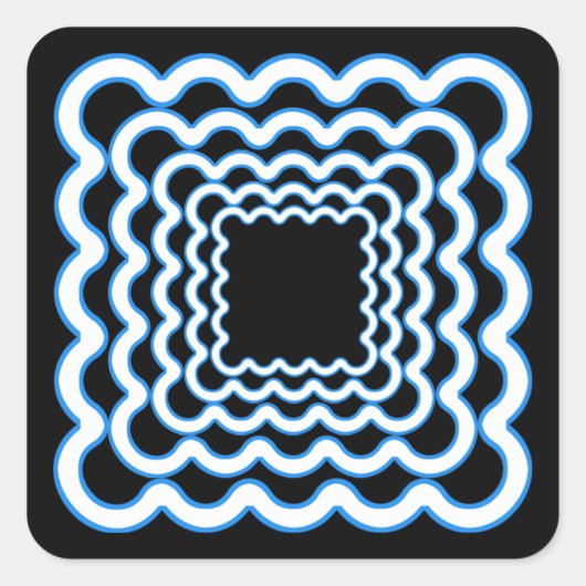 Wavy Lijsten Sticker (Voorkant)