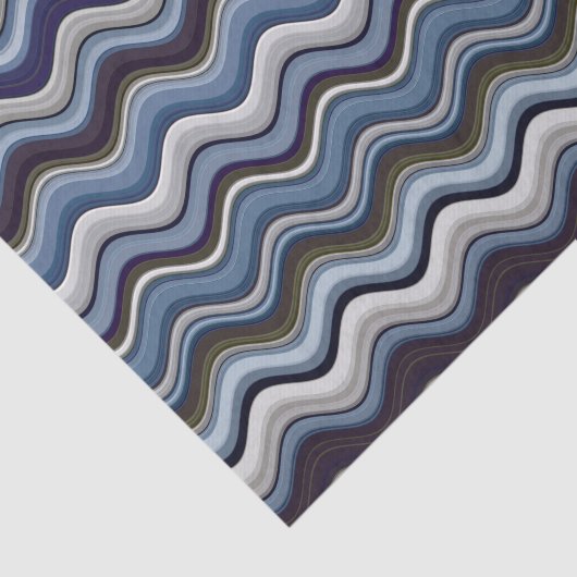 Wavy Line Pattern Tissuepapier (Detail)