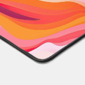 Wavy Lines Abstract Pattern Pink Retro Bureaumat (Hoek)