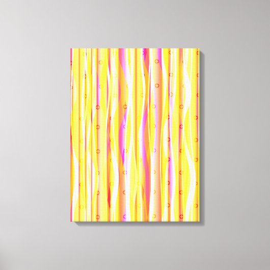 Wavy Lines Canvas Afdruk (Voorkant)