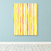 Wavy Lines Canvas Afdruk (Insitu (Houten vloer))