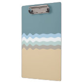 Wavy Lines - Light Brown/Sand/Beige/Turquoise/Blue Klembord (Links)