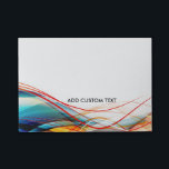 Wavy Lines Modern Science and Technology Custom Post-it® Notes<br><div class="desc">Professioneel aangepast ontwerp voor uw high-tech bedrijf, carrièreberoepen en nog veel meer. Om de tekst te veranderen, gebruik de persoonlijke optie. Voor uitgebreidere tekstveranderingen zoals veranderingen in de doopvont, de doopvontkleur, of de tekstlay-out, kies de pas optie aan. Dit ontwerp kan worden aangevraagd voor alle producten die op Zazzle worden...</div>