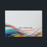 Wavy Lines Modern Science and Technology Custom Post-it® Notes<br><div class="desc">Professioneel aangepast ontwerp voor uw high-tech bedrijf, carrièreberoepen en nog veel meer. Om de tekst te veranderen, gebruik de persoonlijke optie. Voor uitgebreidere tekstveranderingen zoals veranderingen in de doopvont, de doopvontkleur, of de tekstlay-out, kies de pas optie aan. Dit ontwerp kan worden aangevraagd voor alle producten die op Zazzle worden...</div>