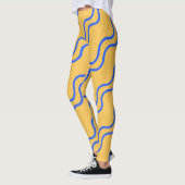 Wavy Lines Naadloze Patroon Leggings | oceaangolf (Links)