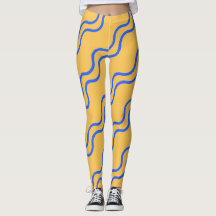 Wavy Lines Naadloze Patroon Leggings | oceaangolf