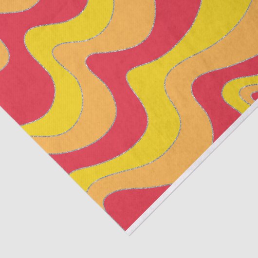 Wavy Lines Tissuepapier (Detail)